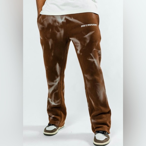 Retrovert FLARE MOCHA SWEATPANTS - Picture 1 of 4